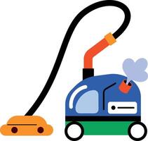 A flat style icon of steam cleaner vector