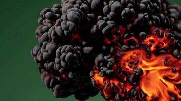 Explosive Fireball Scene Footage Capturing Intense Visual Effects video