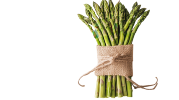 A Captivating Image of Fresh Green Asparagus Spears Perfect for Culinary Uses and Recipes Showcasing Healthy Eating. png