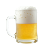 A refreshing mug of beer with frothy foam, perfect for relaxation and enjoyment. png