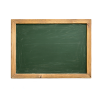 Empty chalkboard with a rustic frame ready for educational use or creative displays. png