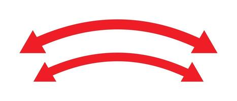 Dual sided arrow , icon design. Horizontal double-headed arrow. Double sided arrow images. illustration. vector