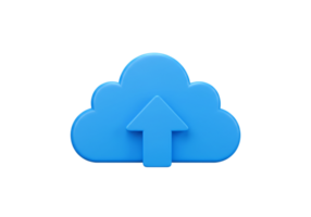 Cloud upload icon digital space graphic design technology environment close-up view data storage concept png