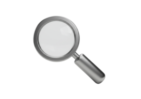 Exploring clarity magnifying glass in focus studio setting photography minimalist environment close-up view visual perception png