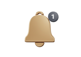 Interactive notification bell icon digital interface graphic design modern technology close-up view user engagement concept png