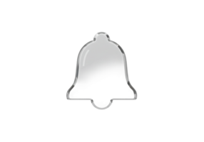 Artistic glass bell design modern studio decorative object minimalist environment close-up view creativity concept png