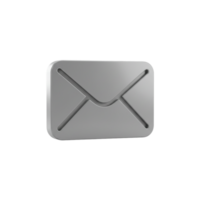 Digital envelope icon web design graphic element minimalistic style front view communication concept png