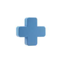 Creative blue plus sign symbol modern design studio graphic element minimalist environment abstract viewpoint symbolism png