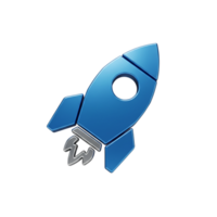Rocket launch event outer space digital art futuristic setting aerial view innovation and exploration png