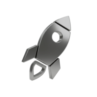 Launching rocket design digital art futuristic environment conceptual overview 3d perspective for innovation png