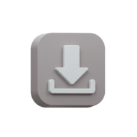 Download icon digital interface graphic design minimalistic style close-up view user experience enhancement png