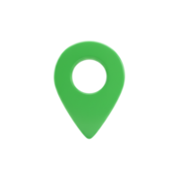 Exploring green location markers in urban areas design and functionality cityscape graphic representation top-down view png