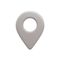 Location marker icon digital space graphic design modern environment top-down view navigation concept png