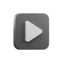 Play button icon design digital media graphic asset modern interface close-up view user experience concept png