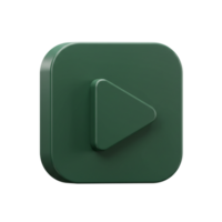 Play button icon symbol digital design graphic element minimalist style front view modern concept for user engagement png