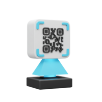 Interactive qr code display stand for modern business environments engaging marketing tool innovative technology showcase png
