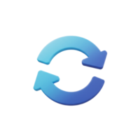 Refresh cycle symbol digital design graphic representation modern environment abstract viewpoint motion concept png