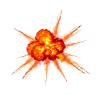 Massive explosion event urban area digital art high energy aerial view concept of destruction and chaos png
