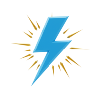 Dynamic thunderbolt icon digital graphics abstract design creative environment artistic viewpoint symbolizing energy png