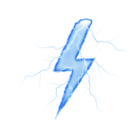 Lightning strike event open field digital art thunderstorm eye-level view nature's power png