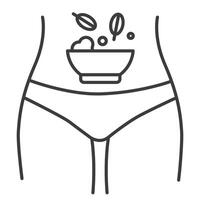 Healthy lifestyle. Basics of a correct figure. Basics of health. vector