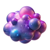 Cosmic Bubbles Render Abstract Background Image png