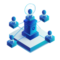 Networked Users Centralized Data Platform System png