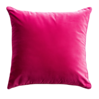 A Vibrant Pink Velvet Cushion Pillow Soft Decor png
