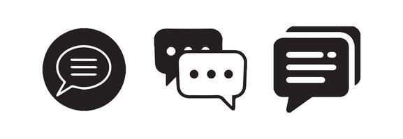 comment icon speech bubble symbol Chat message icons.message icon or logo isolated sign vector