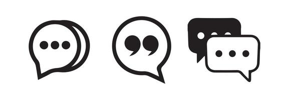 message Bubble chat icon. online communication vector