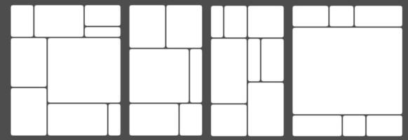 Graphic dashboard for tech product presentation template. Bricks for photo, numbers data, app chart, mosaic plan layout. Website slide grid ui frames in trendy bento gallery view. Branding portfolio vector