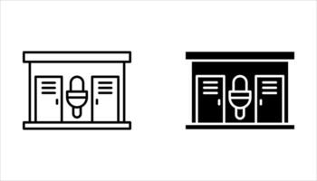toilet icon set. vector