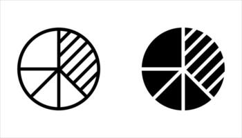 pie chart icon set. vector