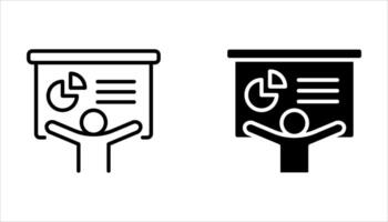 presentation icon set. vector