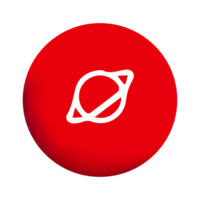 A red circle with a white circle on it png