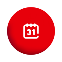 A red button with the number 31 on it png
