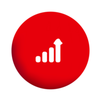 A red circle with an arrow pointing up png