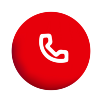 A red phone icon with a white number png