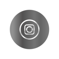 A white and silver button with a circle in the center png