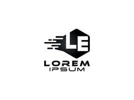 Modern Speed-Inspired Logo, Logistic Logo with Bold Typography and Dynamic Elements vector