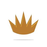 Gold Crown Logo Template Illustration Design. EPS 10. vector