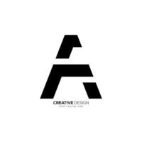 Letter Af or Fa with modern unique shape abstract monogram logo vector