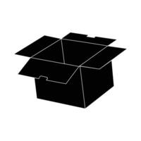 Open Cardboard Box Mockup Versatile Packaging Design Element. Perfect shipping vector