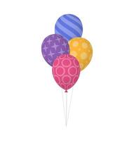 A bunch of balloons with different colors vector