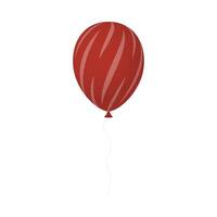 A red balloon with a white background vector
