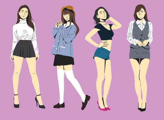 random outfit style girl