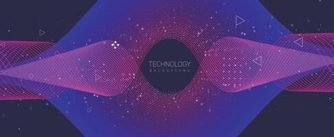 an abstract background with a purple and pink wave pattern vector