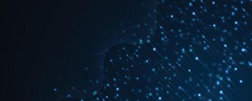 abstract blue background with dots and lines vector