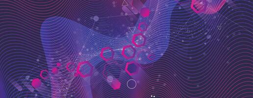 a purple and blue background with a wave pattern vector