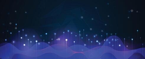 a blue background with a wave pattern vector